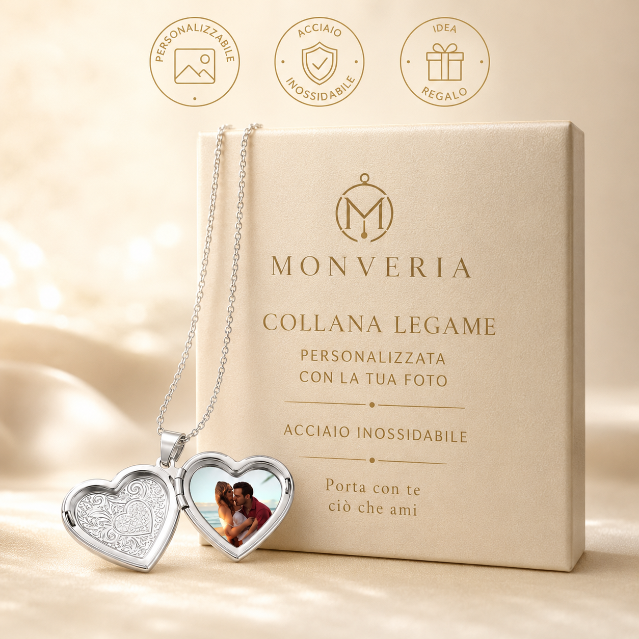 MONVERIA | Collana Legame Personalizzata con Foto