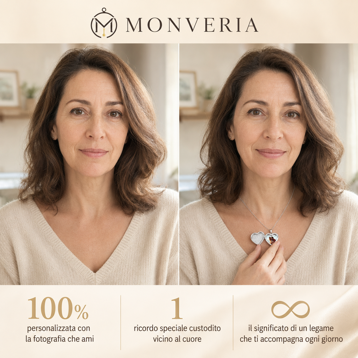 MONVERIA | Collana Legame Personalizzata con Foto